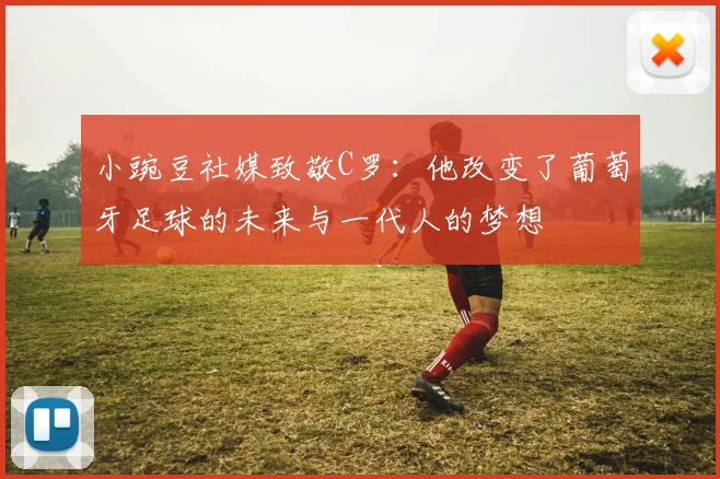 小豌豆社媒致敬C罗：他改变了葡萄牙足球的未来与一代人的梦想